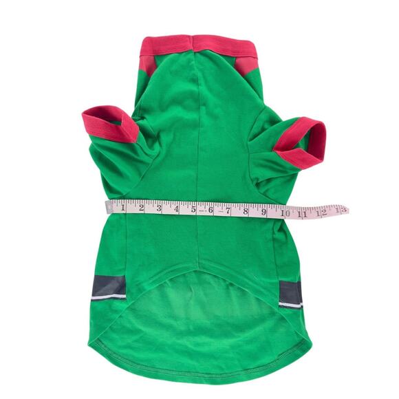 Elf Dog Costume Christmas Outfit XL Green & Red With Belt Design For Large Dogs - Picture 8 of 14